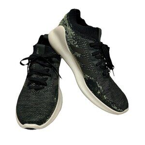 Adidas Pure Bounce+ F36686 Running Shoe Black Green Knit Upper Men’s Size 12